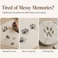 ❄️Summerfresh 60% OFF!🐾DIY Paw Print Keepsake Frame for Pets – Set with Soft Clay and Photo Slots for Dogs and Cats