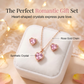 💥【50% OFF】🔥 Women's 5-Piece Watch & Jewelry Set | Butterfly-Dial Rhinestone Quartz Watch | Comfortable Genuine Leather Strap | Matching Heart-Shaped Necklace, Bracelet, Earrings, & Ring | 4 Colors Available | Perfect Gift 🎁