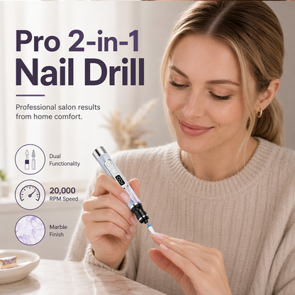 ❄️Summerfresh 50% OFF!✨2-in-1 Electric Nail File with Built-In UV LED Light – Shape, Smooth & Finish at Home