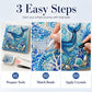 ❄️Summerfresh 50% OFF!🐚3D Ocean Pearl Art DIY Kit – Glossy Painting Set with Sea Life, Pearls and Relief Texture