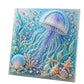 ❄️Summerfresh 50% OFF!🐚3D Ocean Pearl Art DIY Kit – Glossy Painting Set with Sea Life, Pearls and Relief Texture