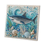 ❄️Summerfresh 50% OFF!🐚3D Ocean Pearl Art DIY Kit – Glossy Painting Set with Sea Life, Pearls and Relief Texture