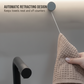 ❄️Summerfresh 50% OFF!✨Self-Adhesive Retractable Towel Clip – 65cm Auto-Rewind Holder for Tea Towels & Dishcloths