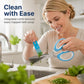 ❄️Summerfresh 50% OFF!✂️5-Blade Multi-Purpose Kitchen Scissors with Cleaning Comb – Quick Food Prep Made Easy