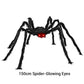 ⏳LAST DAY SALE 50% OFF!🔥🎃Hairy Spider with Large Web Halloween Outdoor Decoration🕷️🕸️