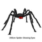⏳LAST DAY SALE 50% OFF!🔥🎃Hairy Spider with Large Web Halloween Outdoor Decoration🕷️🕸️