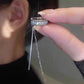 ❄️Summerfresh 50% OFF!🖤Sparkling Rhinestone Tassel Ear Cuff – Statement No-Piercing Jewellery