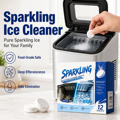 ❄️Summerfresh 50% OFF!✨Ice Maker Cleaner & Descaler Tablets – 12 Effervescent Tablets for Limescale & Mineral Build-Up