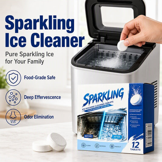 ❄️Summerfresh 50% OFF!✨Ice Maker Cleaner & Descaler Tablets – 12 Effervescent Tablets for Limescale & Mineral Build-Up