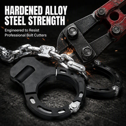 ❄️Summerfresh 50% OFF!🔥Heavy-Duty Handcuff-Style E-Scooter & Bike Lock – 56cm Alloy-Steel 9-Link Security Lock with Carry Bag