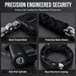 ❄️Summerfresh 50% OFF!🔥Heavy-Duty Handcuff-Style E-Scooter & Bike Lock – 56cm Alloy-Steel 9-Link Security Lock with Carry Bag