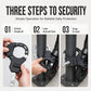 ❄️Summerfresh 50% OFF!🔥Heavy-Duty Handcuff-Style E-Scooter & Bike Lock – 56cm Alloy-Steel 9-Link Security Lock with Carry Bag