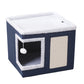 🎃Halloween Deal 50% OFF!🐱 2-in-1 Foldable Cat Cube House – Indoor Cat Cave & Ottoman Stool