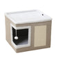 🎃Halloween Deal 50% OFF!🐱 2-in-1 Foldable Cat Cube House – Indoor Cat Cave & Ottoman Stool