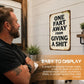 ❄️Summerfresh 50% OFF!🤣“One Fart Away From Giving a Shit” Vintage Metal Sign – Funny Retro Wall Plaque for Shed, Garage & Man Cave