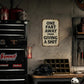 ❄️Summerfresh 50% OFF!🤣“One Fart Away From Giving a Shit” Vintage Metal Sign – Funny Retro Wall Plaque for Shed, Garage & Man Cave