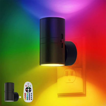 ❄️Summerfresh 50% OFF!🌈RGB Plug-In Night Light – 16 Colours, Remote Control & Automatic Dusk-to-Dawn Sensor