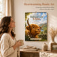 ❄️Summerfresh 50% OFF!📅 2027 Highland Cow & Robin Wall Calendar – A4 Monthly Planner with Rustic Countryside Artwork