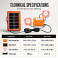 ❄️Summerfresh 50% OFF!☀️Portable Solar Power System – USB/Type-C Solar Generator with 2 LED Lights