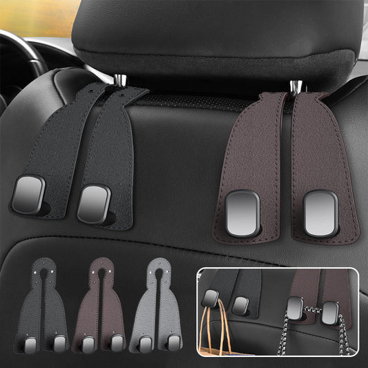 ❄️Summerfresh 50% OFF!🚗Foldable Car Headrest Hooks – Space-Saving Seat Organiser for Shopping Bags, Handbags & Everyday Essentials