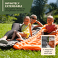 🌞Fris De Lente In Met 50% Korting!💤Luxe Ultralicht Slaapmatje - Met Ingebouwde Voetpomp - 7,5cm Dik & Koppelbaar - Perfect voor Camping, Wandelen & Strand - Waterdicht & Compact
