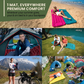 🌞Fris De Lente In Met 50% Korting!💤Luxe Ultralicht Slaapmatje - Met Ingebouwde Voetpomp - 7,5cm Dik & Koppelbaar - Perfect voor Camping, Wandelen & Strand - Waterdicht & Compact