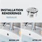 ❄️Summerfresh 50% OFF!🏠4-Pack Basin Overflow Cover Rings – Easy-Fit Chrome-Style Sink Trim Replacements