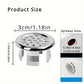 ❄️Summerfresh 50% OFF!🏠4-Pack Basin Overflow Cover Rings – Easy-Fit Chrome-Style Sink Trim Replacements