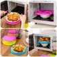 🎃Halloween Deal 50% OFF!🍽️2-Tier Foldable Microwave Plate Stacker – Heat Two Dishes in One Go