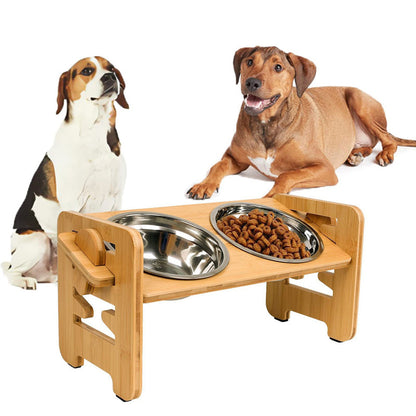 ❄️Summerfresh 50% OFF!🐶Adjustable Raised Pet Feeder – Set the Bowl Height to Suit Your Pet