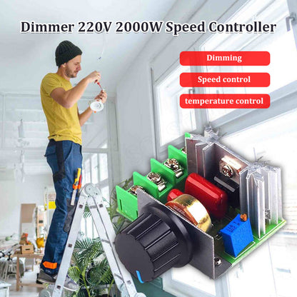 ❄️Summerfresh 50% OFF!⚡2000W AC Voltage Regulator Module – Rotary Power Controller for Compatible Resistive Loads & Brushed Motors