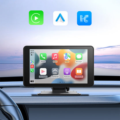 🎃Halloween Deal 50% OFF!🖥️7" Wireless CarPlay & Android Auto Portable Car Display