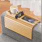 ❄️Summerfresh 50% OFF!🛋️Bamboo Sofa Armrest Tray with Drink Holder – Flexible Side Table Alternative