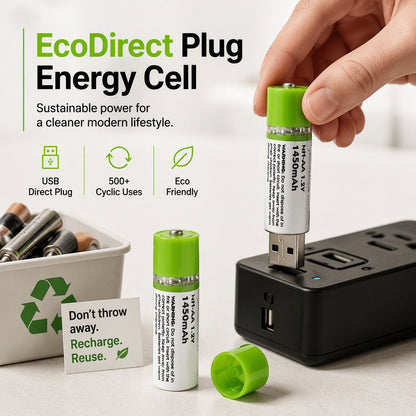 Portable USB Rechargeable AA Batteries