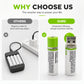 Portable USB Rechargeable AA Batteries