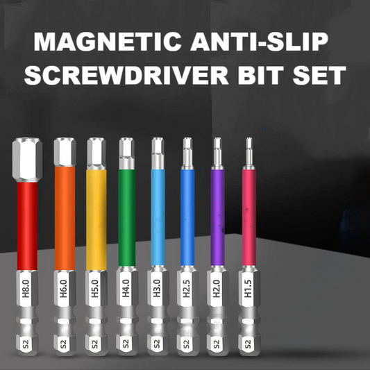 🎃Halloween Deal 50% OFF!🧲8-Piece Magnetic Hex Key Bit Set – 65mm S2 Steel, H1.5–H8