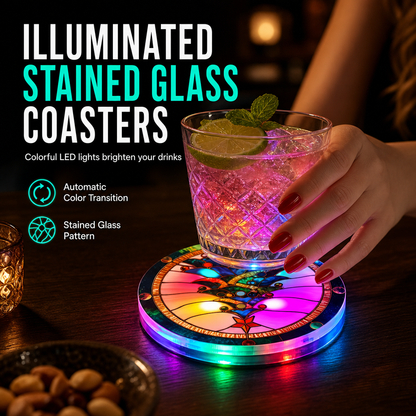 LED Glowing Light Up Coaster for Drinks