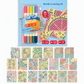 🎃Halloween Deal 50% OFF!🎨Dot-by-Letter Colouring Kit – 20 Guided Art Scenes + Dual-Tone Markers