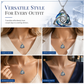 🎃Halloween Deal 50% OFF!🔥Celtic Knot Heart Birthstone Necklace – Choose Your Birth Month Colour