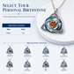 🎃Halloween Deal 50% OFF!🔥Celtic Knot Heart Birthstone Necklace – Choose Your Birth Month Colour