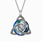 🎃Halloween Deal 50% OFF!🔥Celtic Knot Heart Birthstone Necklace – Choose Your Birth Month Colour