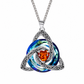 🎃Halloween Deal 50% OFF!🔥Celtic Knot Heart Birthstone Necklace – Choose Your Birth Month Colour