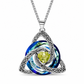 🎃Halloween Deal 50% OFF!🔥Celtic Knot Heart Birthstone Necklace – Choose Your Birth Month Colour