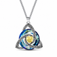 🎃Halloween Deal 50% OFF!🔥Celtic Knot Heart Birthstone Necklace – Choose Your Birth Month Colour