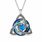 🎃Halloween Deal 50% OFF!🔥Celtic Knot Heart Birthstone Necklace – Choose Your Birth Month Colour