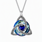 🎃Halloween Deal 50% OFF!🔥Celtic Knot Heart Birthstone Necklace – Choose Your Birth Month Colour