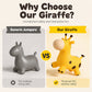 🎃Halloween Deal 50% OFF!🦒Musical Giraffe Bouncy Hopper – Inflatable Kids’ Ride-On Toy