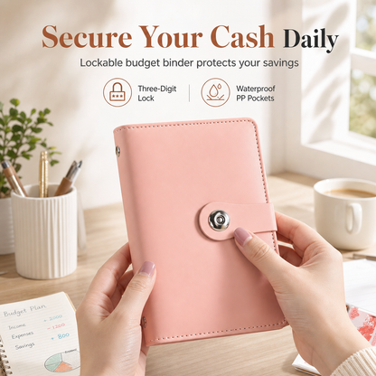 Cash Saving Binder with Clasp Closure