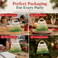 🎄50% OFF!10-Pack Christmas Tree Treat Bags – Resealable Clear Gift Pouches with Handles