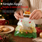 🎄50% OFF!10-Pack Christmas Tree Treat Bags – Resealable Clear Gift Pouches with Handles